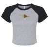 Women's Micro Rib Raglan Baby Tee Thumbnail