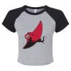 Women's Micro Rib Raglan Baby Tee Thumbnail