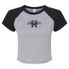 Women's Micro Rib Raglan Baby Tee Thumbnail