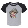 Women's Micro Rib Raglan Baby Tee Thumbnail