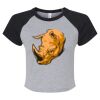 Women's Micro Rib Raglan Baby Tee Thumbnail