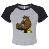 Women's Micro Rib Raglan Baby Tee Thumbnail