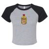 Women's Micro Rib Raglan Baby Tee Thumbnail