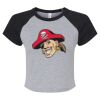 Women's Micro Rib Raglan Baby Tee Thumbnail