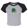 Women's Micro Rib Raglan Baby Tee Thumbnail
