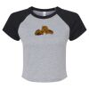 Women's Micro Rib Raglan Baby Tee Thumbnail