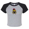 Women's Micro Rib Raglan Baby Tee Thumbnail