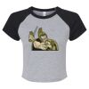 Women's Micro Rib Raglan Baby Tee Thumbnail