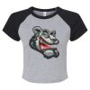 Women's Micro Rib Raglan Baby Tee Thumbnail
