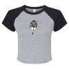 Women's Micro Rib Raglan Baby Tee Thumbnail