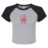 Women's Micro Rib Raglan Baby Tee Thumbnail