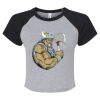 Women's Micro Rib Raglan Baby Tee Thumbnail