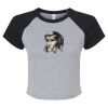 Women's Micro Rib Raglan Baby Tee Thumbnail