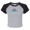 Women's Micro Rib Raglan Baby Tee Thumbnail