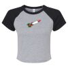 Women's Micro Rib Raglan Baby Tee Thumbnail