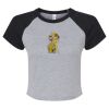 Women's Micro Rib Raglan Baby Tee Thumbnail
