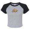 Women's Micro Rib Raglan Baby Tee Thumbnail