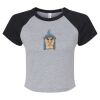 Women's Micro Rib Raglan Baby Tee Thumbnail