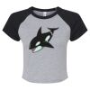 Women's Micro Rib Raglan Baby Tee Thumbnail