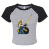 Women's Micro Rib Raglan Baby Tee Thumbnail