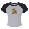 Women's Micro Rib Raglan Baby Tee Thumbnail
