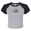 Women's Micro Rib Raglan Baby Tee Thumbnail