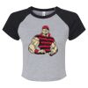 Women's Micro Rib Raglan Baby Tee Thumbnail