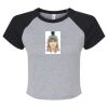 Women's Micro Rib Raglan Baby Tee Thumbnail