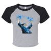 Women's Micro Rib Raglan Baby Tee Thumbnail