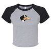 Women's Micro Rib Raglan Baby Tee Thumbnail