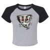 Women's Micro Rib Raglan Baby Tee Thumbnail