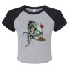 Women's Micro Rib Raglan Baby Tee Thumbnail