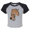 Women's Micro Rib Raglan Baby Tee Thumbnail