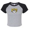 Women's Micro Rib Raglan Baby Tee Thumbnail