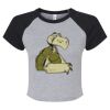 Women's Micro Rib Raglan Baby Tee Thumbnail