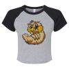 Women's Micro Rib Raglan Baby Tee Thumbnail