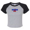 Women's Micro Rib Raglan Baby Tee Thumbnail