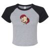Women's Micro Rib Raglan Baby Tee Thumbnail