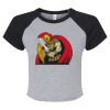 Women's Micro Rib Raglan Baby Tee Thumbnail