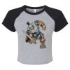 Women's Micro Rib Raglan Baby Tee Thumbnail