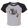 Women's Micro Rib Raglan Baby Tee Thumbnail