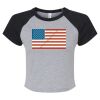 Women's Micro Rib Raglan Baby Tee Thumbnail