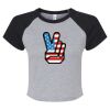Women's Micro Rib Raglan Baby Tee Thumbnail