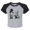 Women's Micro Rib Raglan Baby Tee Thumbnail