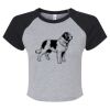 Women's Micro Rib Raglan Baby Tee Thumbnail
