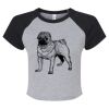Women's Micro Rib Raglan Baby Tee Thumbnail