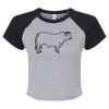 Women's Micro Rib Raglan Baby Tee Thumbnail
