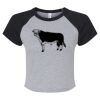 Women's Micro Rib Raglan Baby Tee Thumbnail