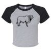 Women's Micro Rib Raglan Baby Tee Thumbnail