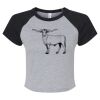 Women's Micro Rib Raglan Baby Tee Thumbnail